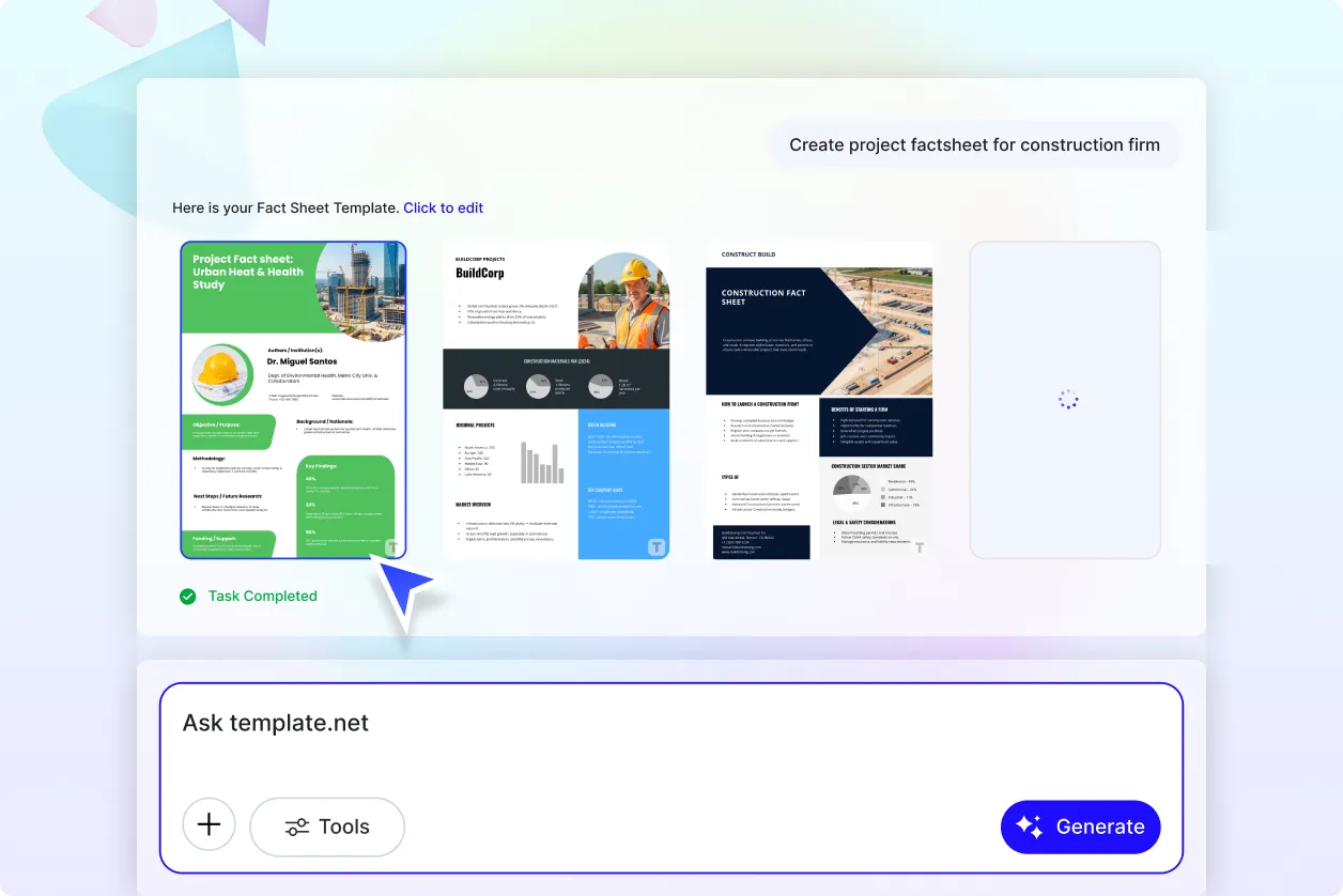 Free AI Fact Sheet Generator, Create Fact Sheet Images Online [ No Signup ]
